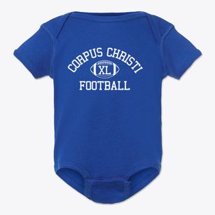 Corpus Christi Catholic School Classic Football Baby Onesie