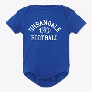 Urbandale High School Classic Football Baby Onesie