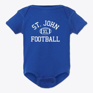 Saint John Lutheran School Classic Football Baby Onesie