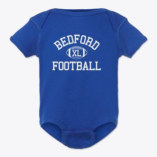 Bedford Community High School Classic Football Baby Onesie