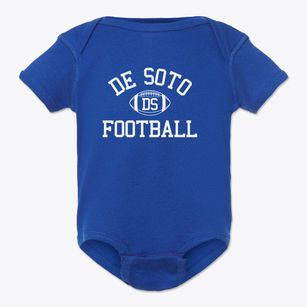 De Soto Senior High School Classic Football Baby Onesie