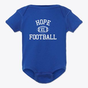 Hope Baptist School Classic Football Baby Onesie