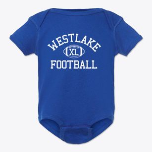 Westlake High School Classic Football Baby Onesie