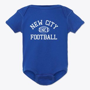 New City Montessori School Classic Football Baby Onesie