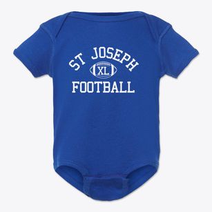 St Joseph Parish Classic Football Baby Onesie