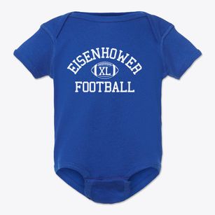 Eisenhower High School Classic Football Baby Onesie