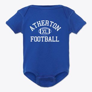 Atherton High School Classic Football Baby Onesie