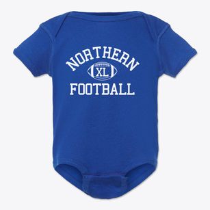 Forest Hills Northern High School Classic Football Baby Onesie