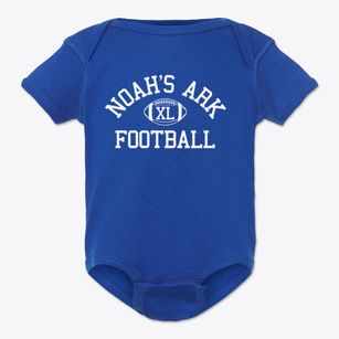 Noah's Ark Nursery School Classic Football Baby Onesie