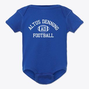 Altus Denning High School Classic Football Baby Onesie