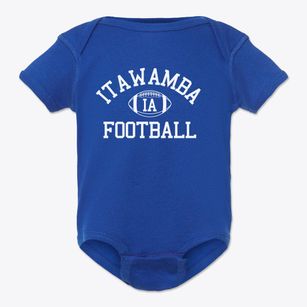 Itawamba Agricultural High School Classic Football Baby Onesie