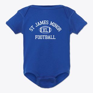 St James Minor Parish Classic Football Baby Onesie