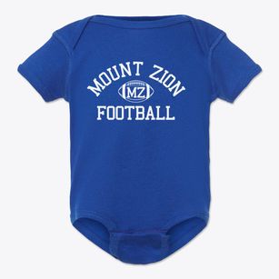 Mount Zion Classic Football Baby Onesie