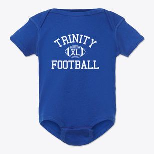 Trinity Christian School Classic Football Baby Onesie