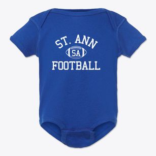 Saint Ann School Classic Football Baby Onesie
