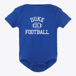 Duke School Classic Football Baby Onesie