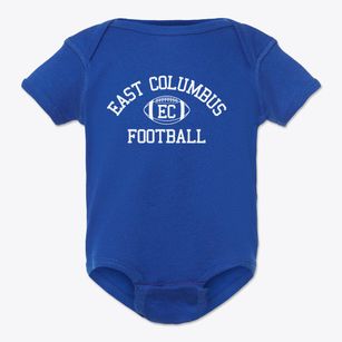 East Columbus High School Classic Football Baby Onesie