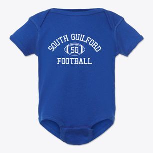 South Guilford Homeschool Classic Football Baby Onesie