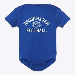 Brookhaven High School Classic Football Baby Onesie