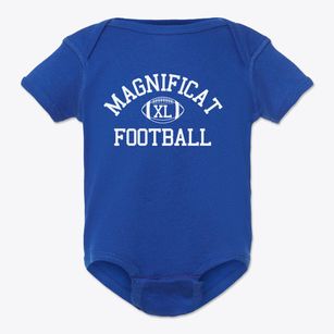 Magnificat High School Classic Football Baby Onesie