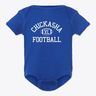 Chickasha Junior High School Classic Football Baby Onesie