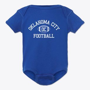 Oklahoma City Homeschool Classic Football Baby Onesie