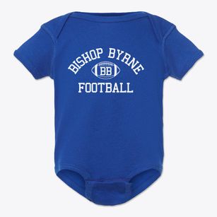 Bishop Byrne High School Classic Football Baby Onesie
