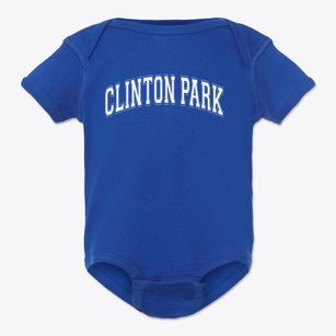 Clinton Park Elementary School Varsity Arch Baby Onesie