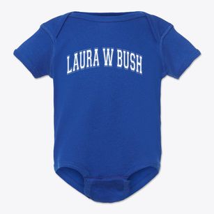 Laura W Bush Elementary School Varsity Arch Baby Onesie
