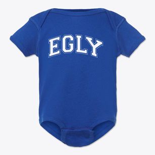 Egly Elementary School Varsity Arch Baby Onesie