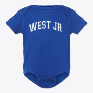 West Jr High School Varsity Arch Baby Onesie