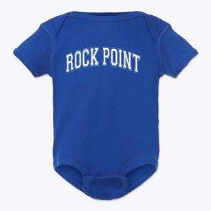 Rock Point School Varsity Arch Baby Onesie