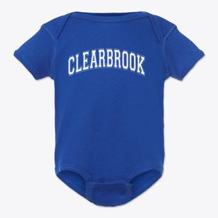 Clearbrook Elementary School Varsity Arch Baby Onesie