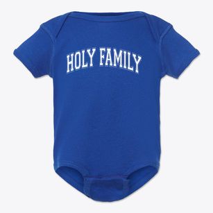 Holy Family School Varsity Arch Baby Onesie