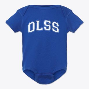 Our Lady Star Of The Sea Catholic School Varsity Arch Baby Onesie