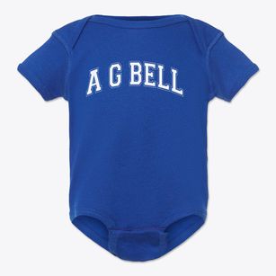 Alexander Graham Bell Elementary School Varsity Arch Baby Onesie