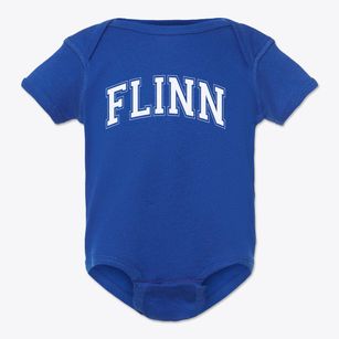 Flinn Elementary School Varsity Arch Baby Onesie