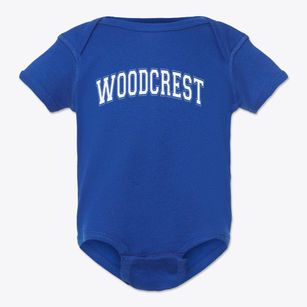 Woodcrest Elementary School Varsity Arch Baby Onesie