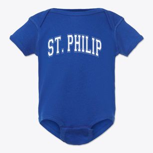 Saint Philip School Varsity Arch Baby Onesie