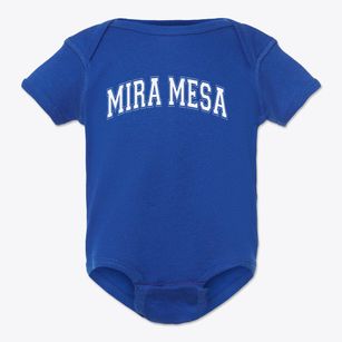 Mira Mesa High School Varsity Arch Baby Onesie