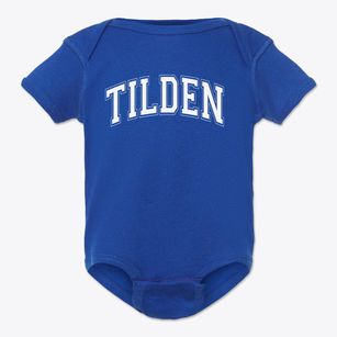 Tilden School Varsity Arch Baby Onesie