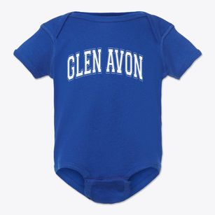 Glen Avon Elementary School Varsity Arch Baby Onesie