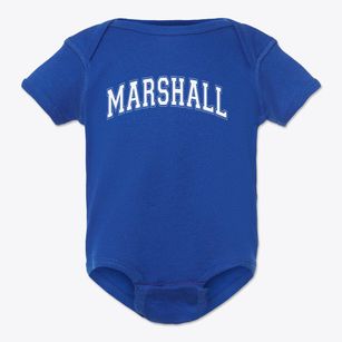 Marshall High School Varsity Arch Baby Onesie