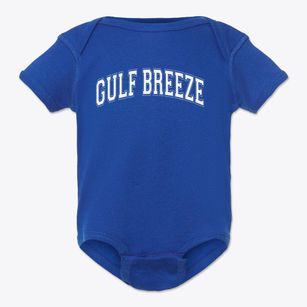 Gulf Breeze Middle School Varsity Arch Baby Onesie