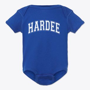 Hardee Junior High School Varsity Arch Baby Onesie