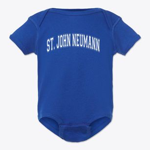 Saint John Neumann Catholic School Varsity Arch Baby Onesie