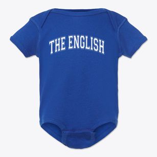 The English Center Varsity Arch Baby Onesie