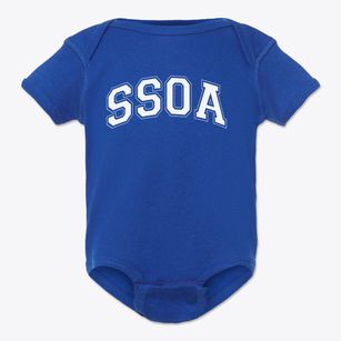 Martha Ellen Stilwell School Of The Arts Varsity Arch Baby Onesie
