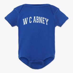 W C Abney Elementary School Varsity Arch Baby Onesie