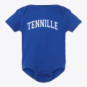 Tennille Elementary School Varsity Arch Baby Onesie